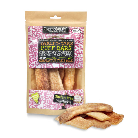 Yakitty yak puff bars dog treats 75g