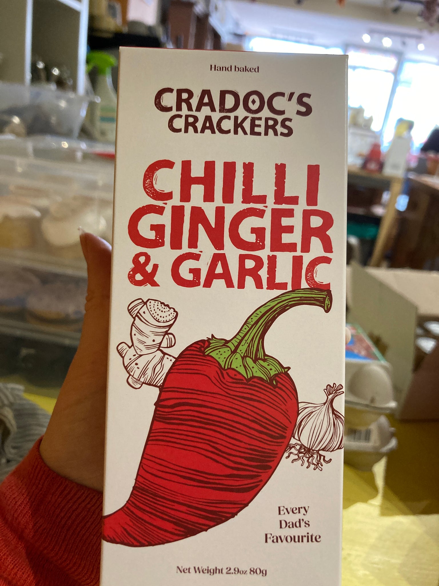 Cradocs crackers chilli ginger and garlic