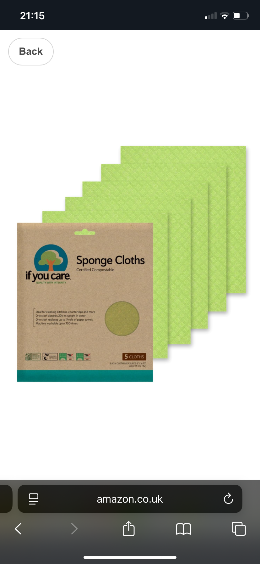 If you care sponge cloths