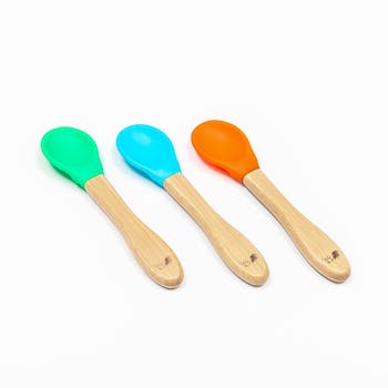 Baby bamboo weaning spoons