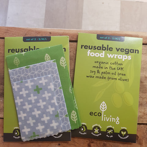 Reusable vegan food wraps