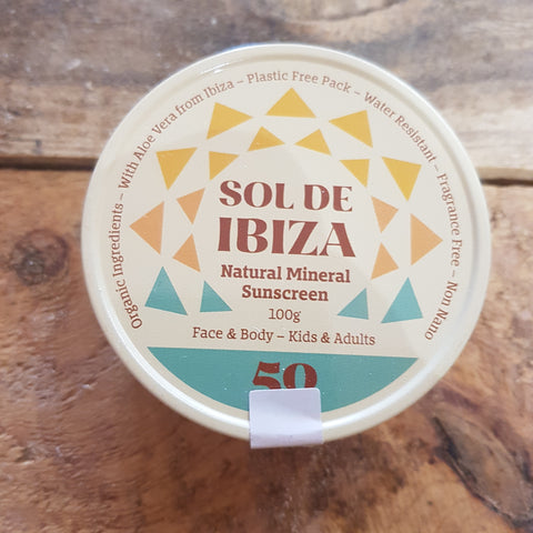 Sol de Ibiza natural mineral sunscreen