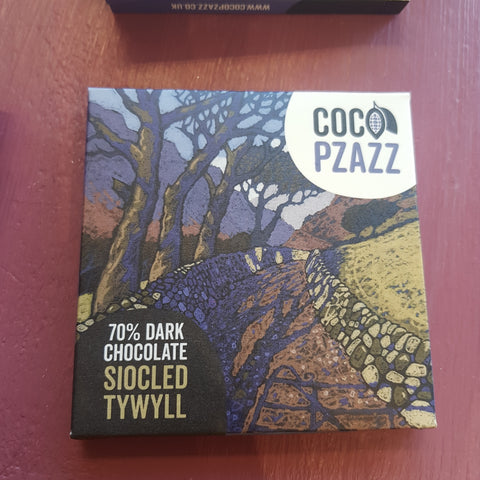 Coco pzazz 70% dark chocolate bar