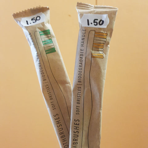 Bamboo individual toothbrushes
