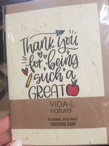 VIDA NATURAL seeded greetings cards
