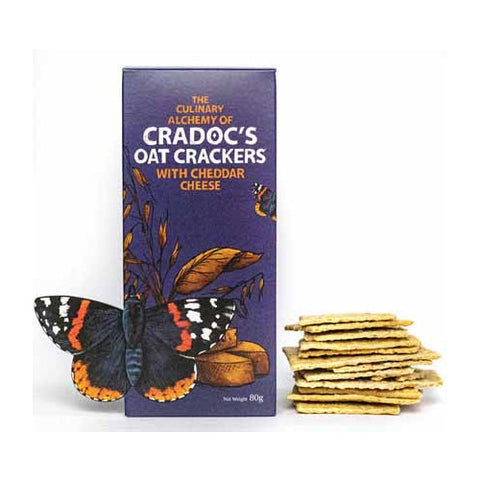 Cradocs oat crackers with cheddar cheese