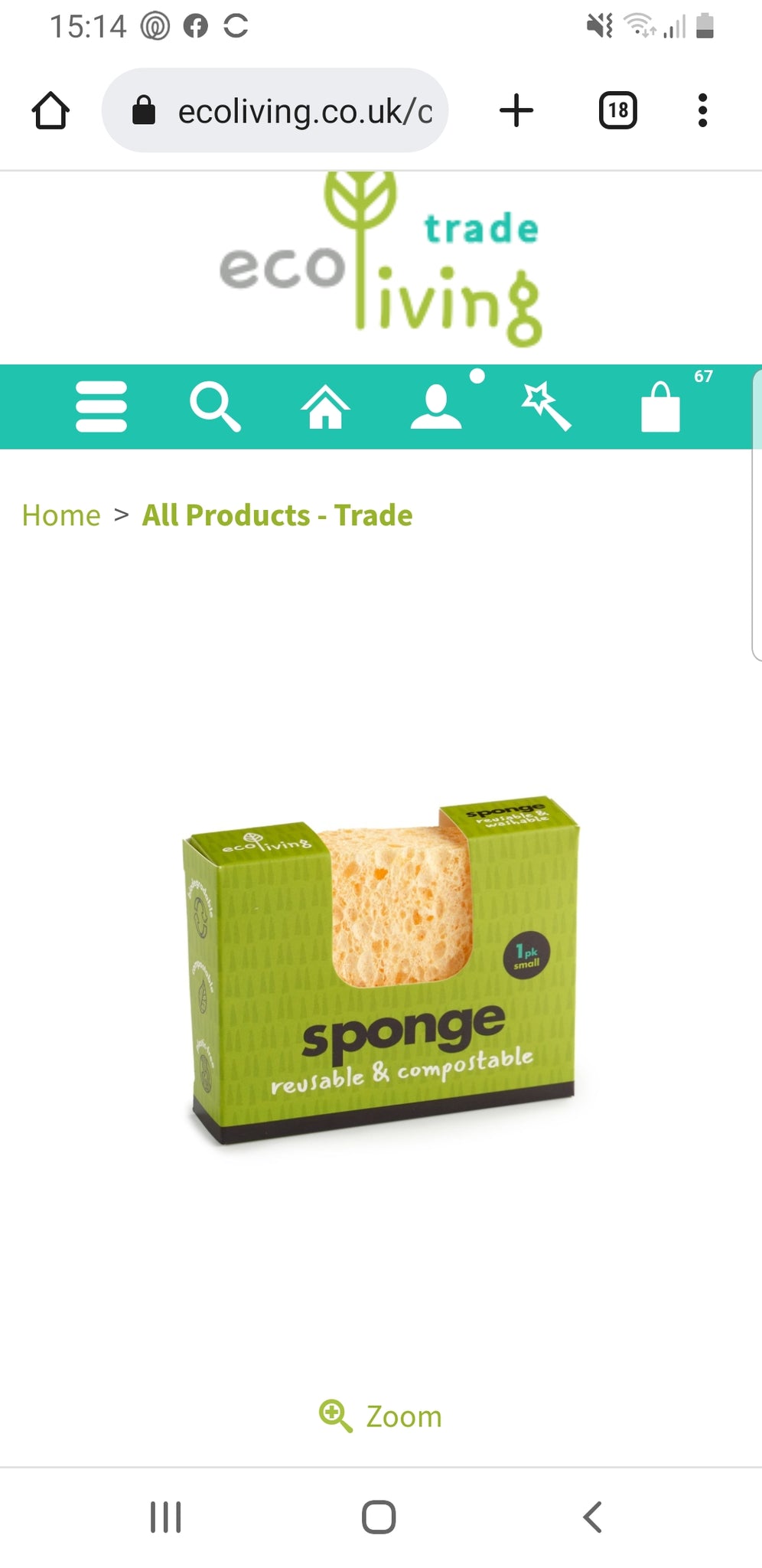 Compostable sponge