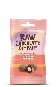 Raw chocolate vegan chocolate almond snack pack