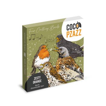 Coco pzazz Christmas vegan dark chocolate and zesty orange