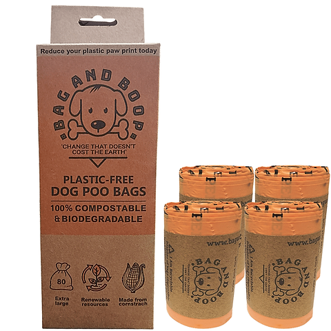 Bag and boop compostable dog poo bags