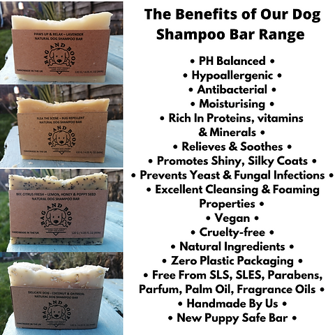 Bag and Boop delicate dog  coconut and oatmeal shampoo bar