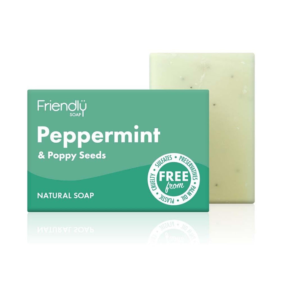 Friendly soap peppermint and poppy seed soap