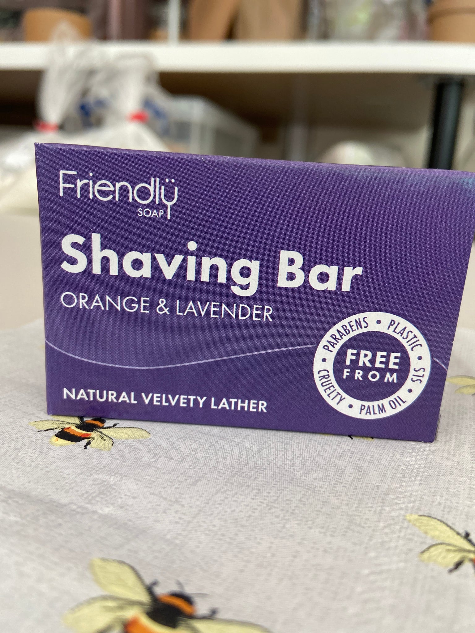 Friendly Soap Company Shaving Bar - Orange and Lavender