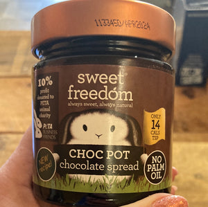Sweet freedom chocolate spread