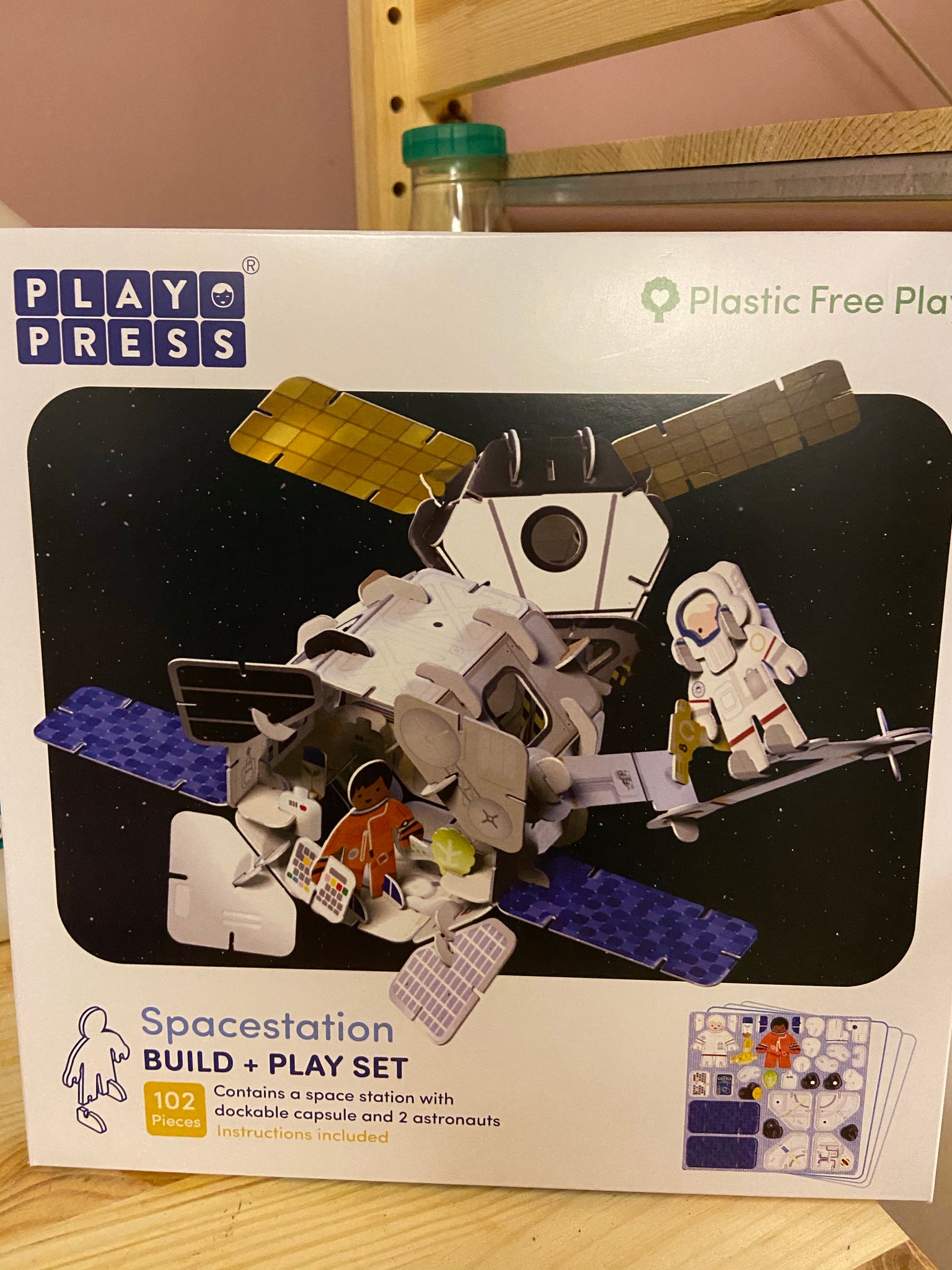 Play Press Eco Friendly Space Station Play Set